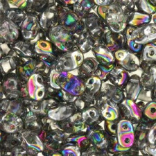 Matubo MiniDuo Perlen 4x2.5mm Crystal - Vitral